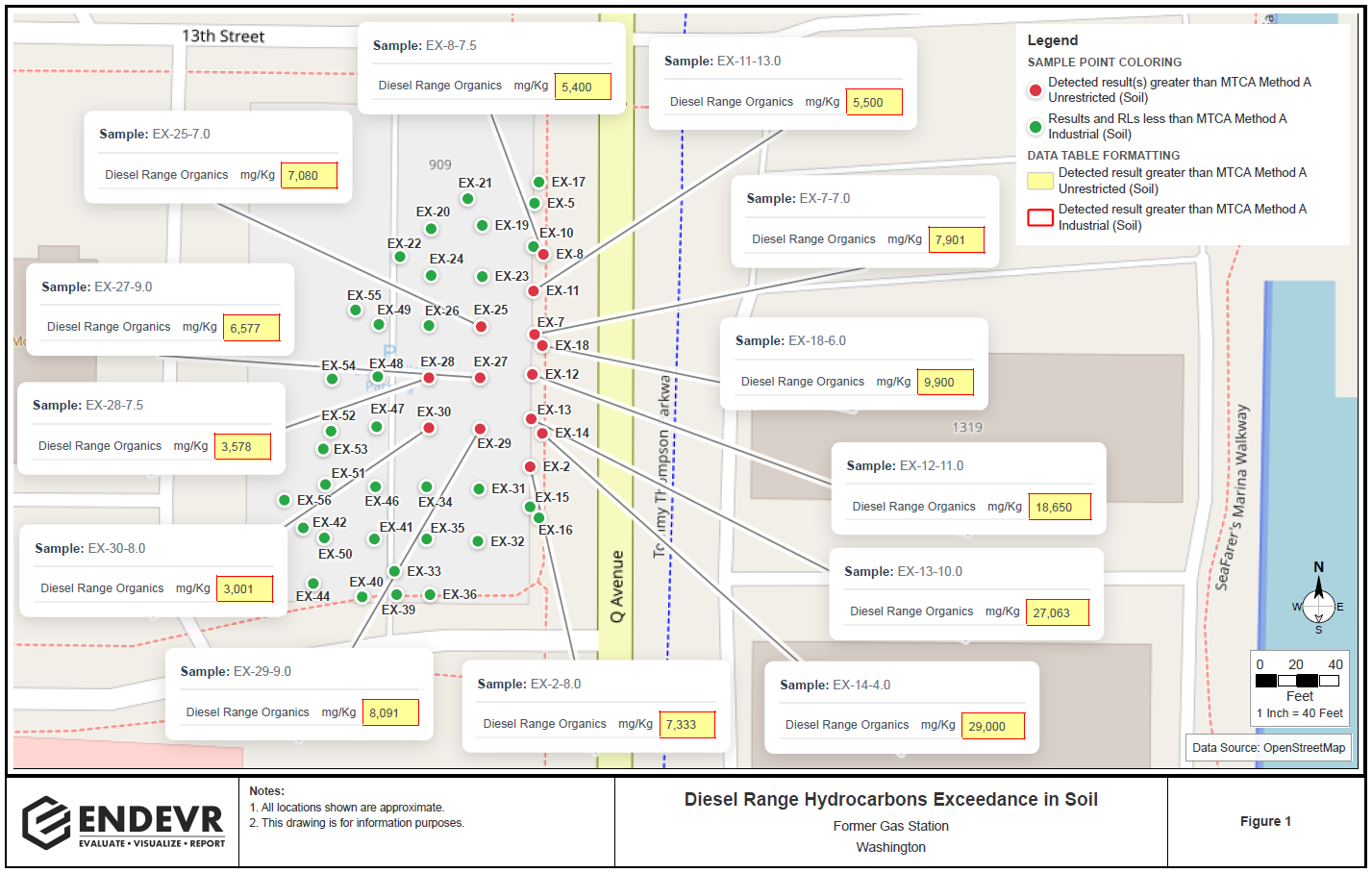 Exceedance Map Example